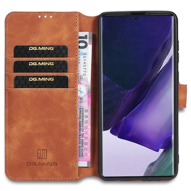 DG-Ming Wallet 3-kort Samsung Galaxy Note 20  - brun