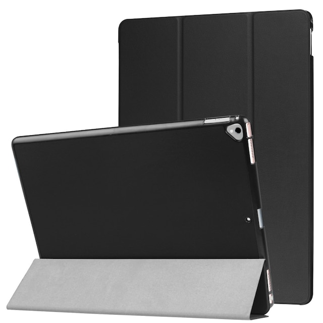 iPad Pro 12.9"" (2017) Trifoldet Stand Smart Tablet-etui Cover - Sort