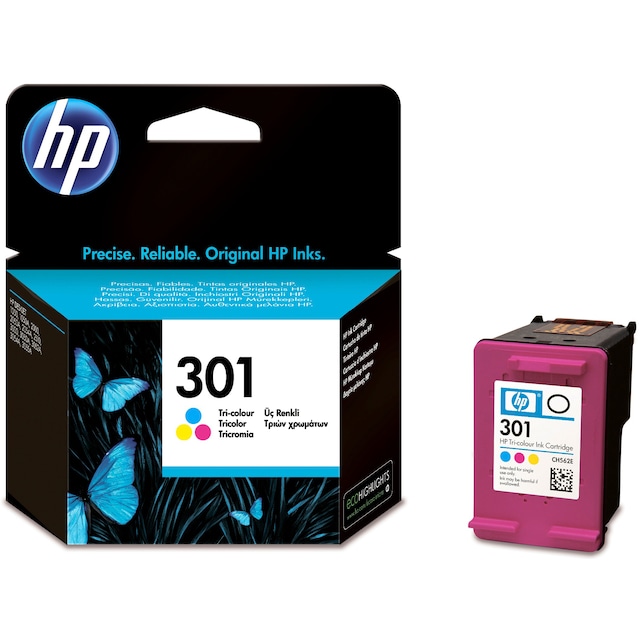 HP blækpatron 301 Cyan Magenta Gul