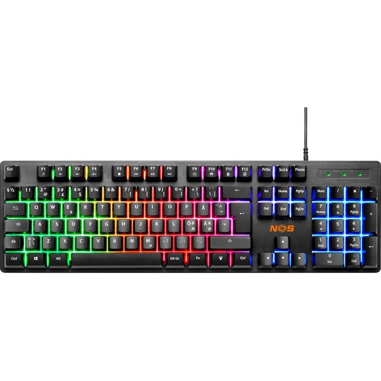 NOS K-100 CORE LED gaming tastatur | Elgiganten