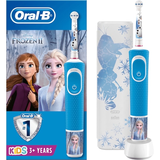 Oral-B Vitality 100 Kids Frozen elektrisk tandbørste gavesæt 309512 |  Elgiganten