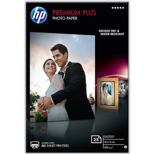 HP fotopapir Premium Plus 25 stk.