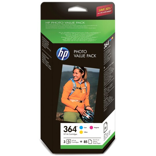 HP blækpatroner 364 Combo Photo Value Pack Cyan Magenta Gul | Elgiganten