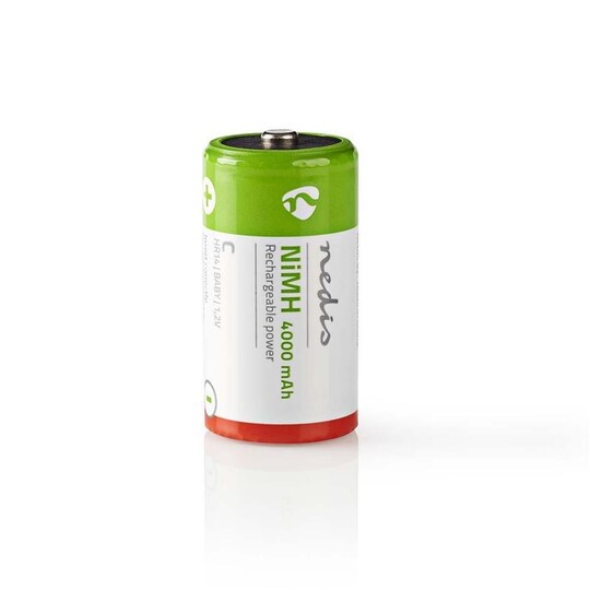 Genopladeligt Ni-MH-batteri C | 1.2 V | 4000 mAh | 2 dele | Blister |  Elgiganten