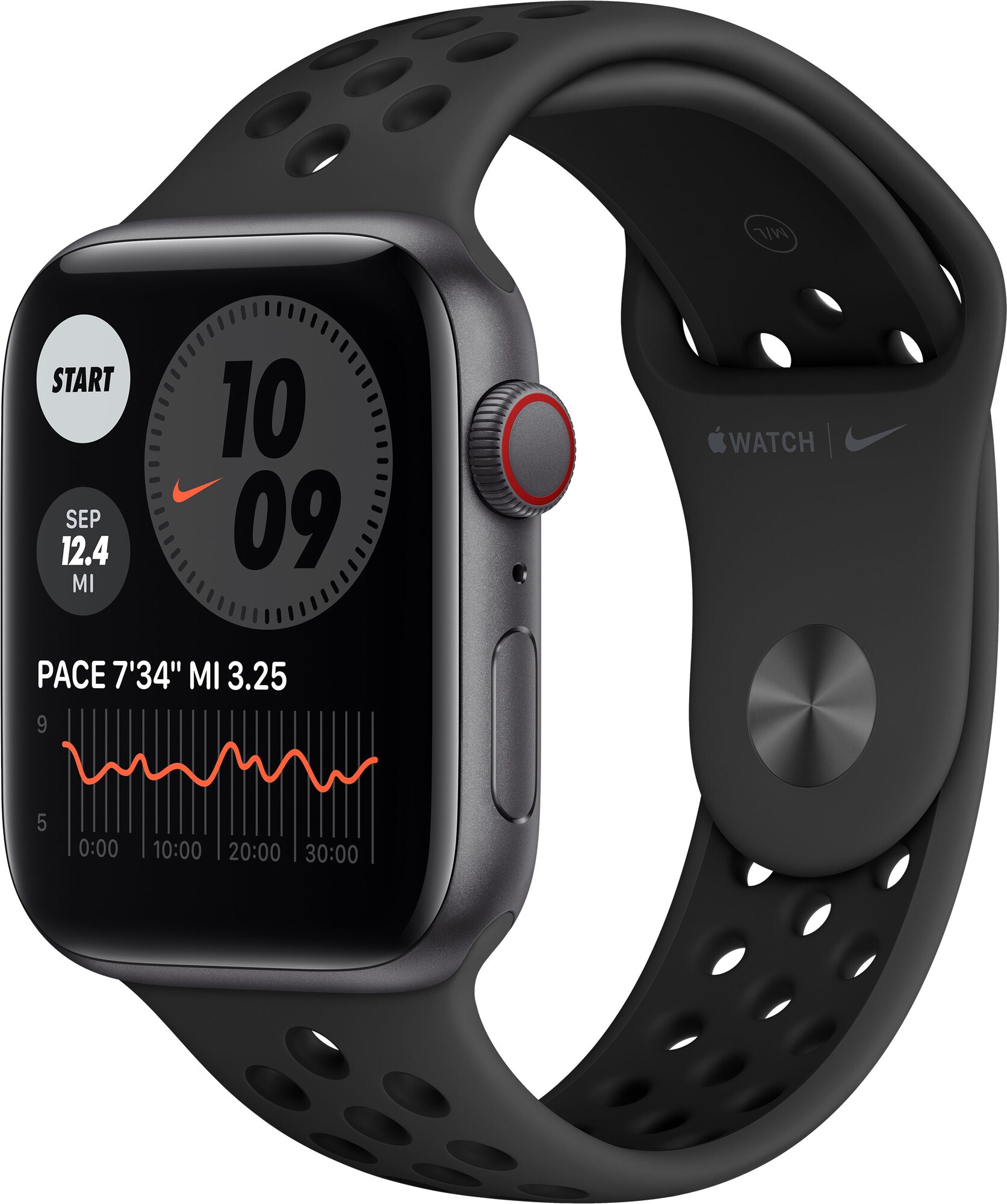 Apple Watch Nike SE 44mm GPS+4G LTE (grey alu/sort sportsrem) - Sportsur og  pulsur - Elgiganten