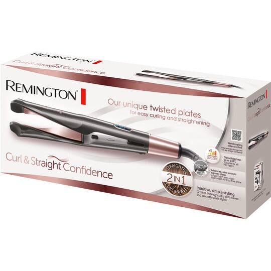 Remington Curl & Straight Confidence krøllejern/glattejern S6606 |  Elgiganten
