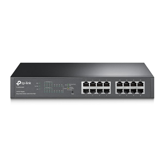 TP-LINK TL-SG1016PE 16-Port Gigabit PoE Switch, 8-Port PoE+