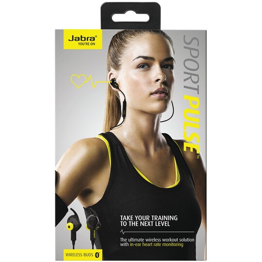 Jabra Sport Pulse trådløse in-ear hovedtelefoner - sort | Elgiganten
