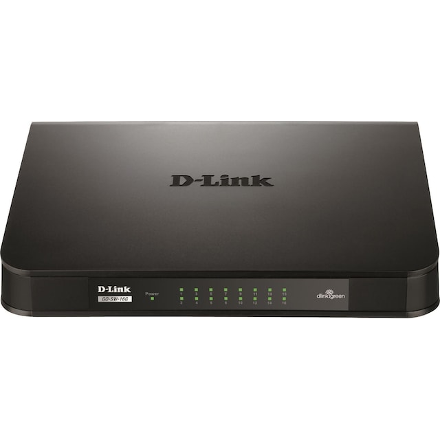D-Link 16-port Gigabit Easy Desktop Switch, 16-port 10/100/1000Mbps, s