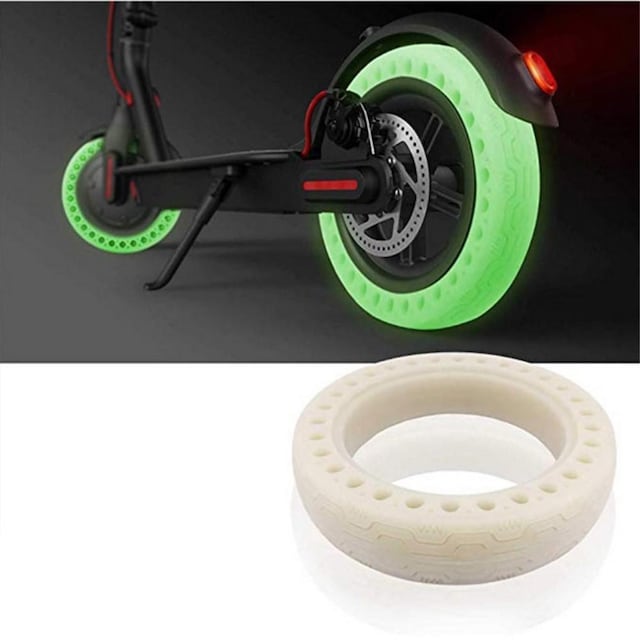 Natfluorescerende gummidæk til Xiaomi Mijia M365 elektrisk scooter 2stk