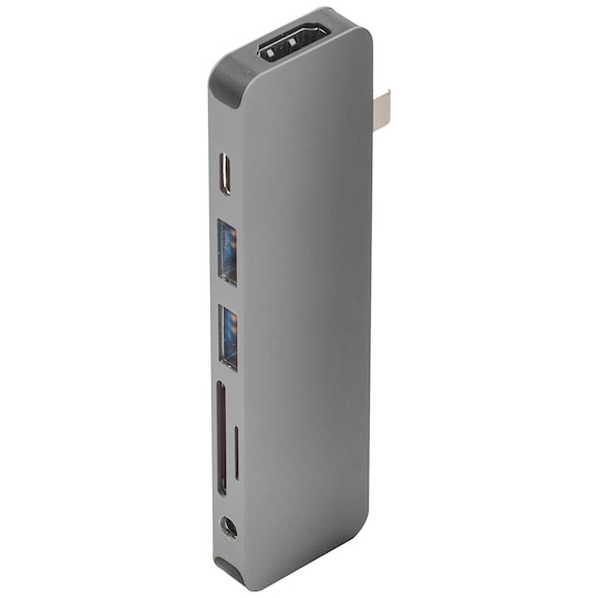 Hyperdrive Solo 7-i-1 multiadapter til MacBook (grå) | Elgiganten