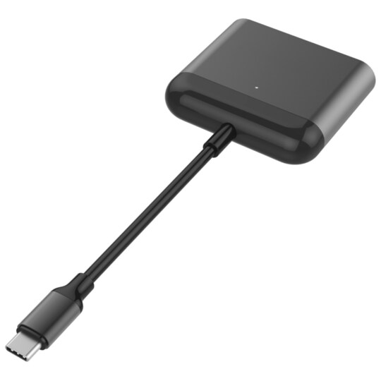 HyperDrive USB-C Pro 3-i-1 kortlæser (sort) | Elgiganten