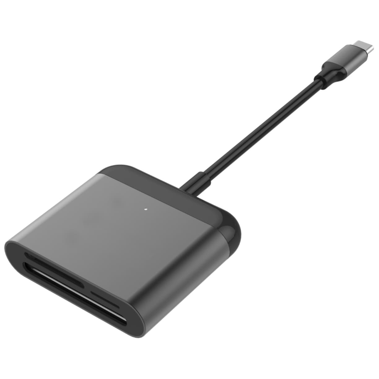 HyperDrive USB-C Pro 3-i-1 kortlæser (sort) | Elgiganten