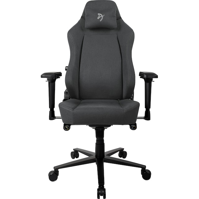 Arozzi Primo Woven Fabric gaming stol (sort/grå med gråt logo)