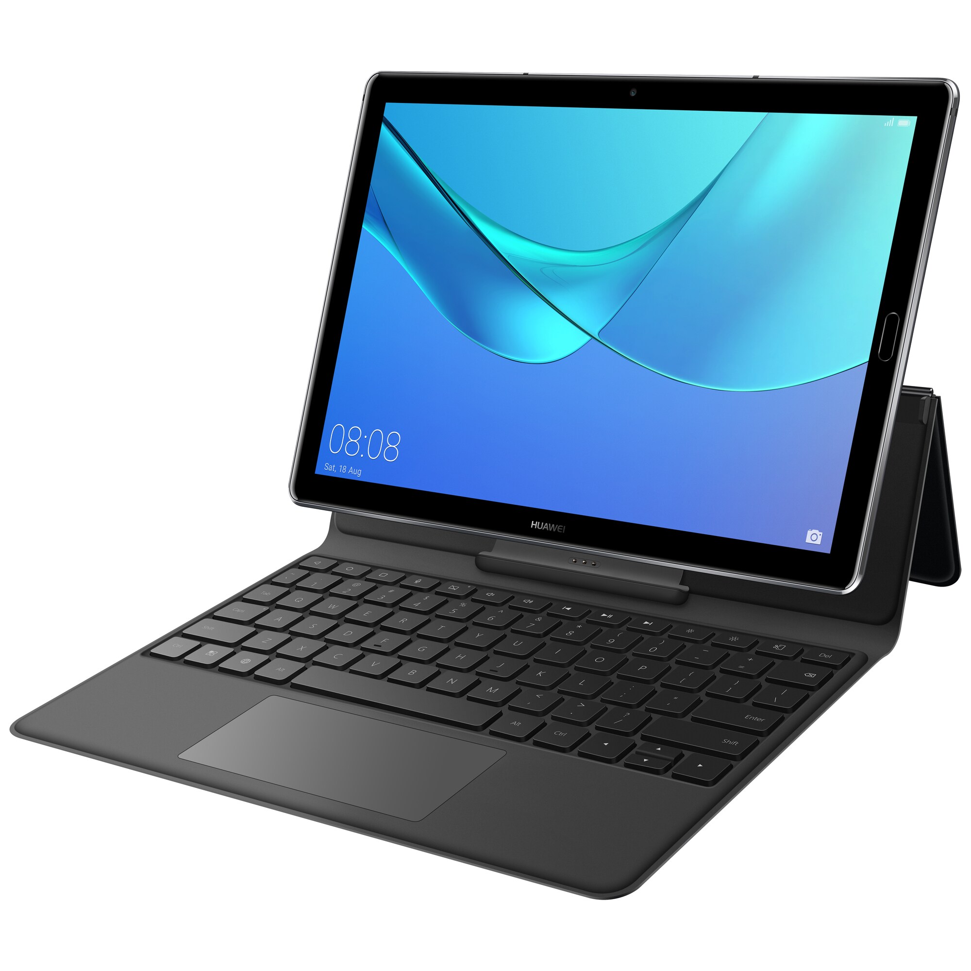 Huawei MediaPad M5 etui med tastatur (grå) - iPad og tablet tilbehør -  Elgiganten