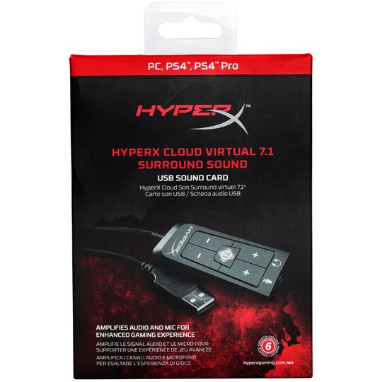 HyperX Cloud 7.1 USB-lydkort | Elgiganten