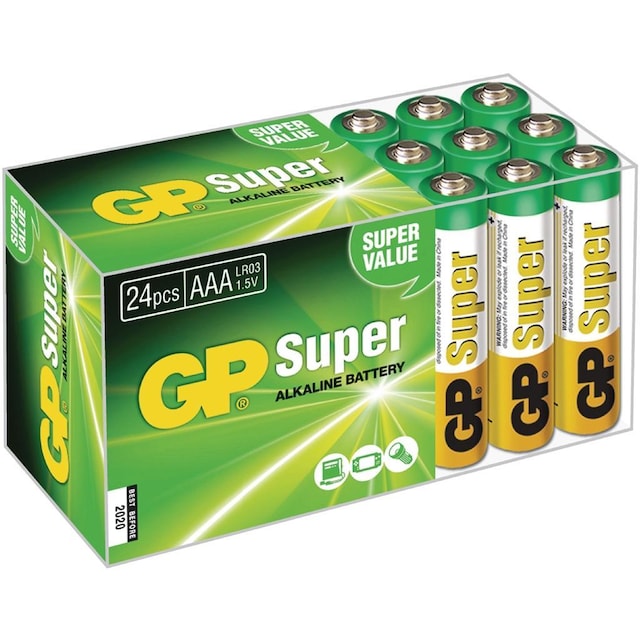 Alkaline Batteri Aaa 1.5 V Super 24-Boks