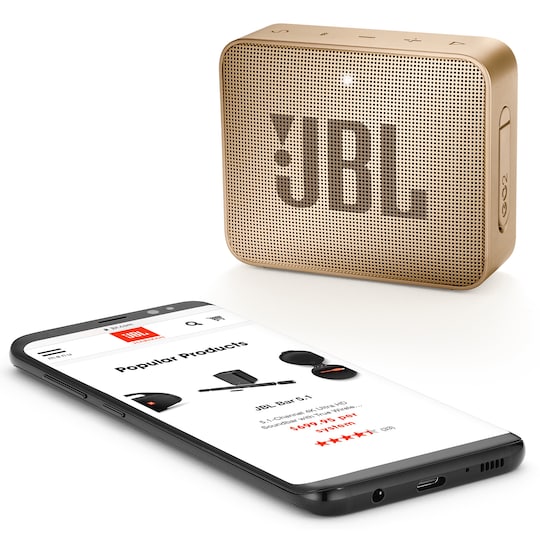 JBL GO 2 trådløs højttaler (champagne) | Elgiganten