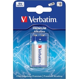 Verbatim batteri, 9V/6LR61, Alkaline, 1-pack