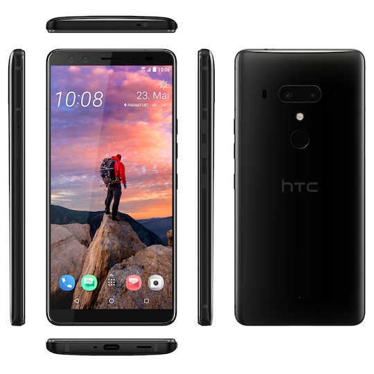 HTC U12+ smartphone (keramisk sort) | Elgiganten