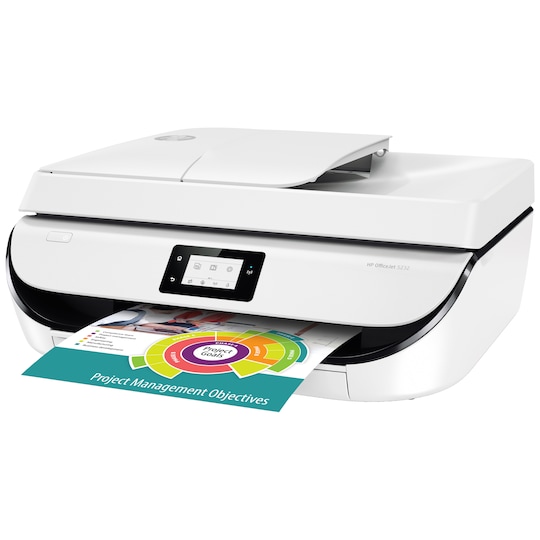 HP OfficeJet 5232 AIO inkjet farveprinter (hvid) | Elgiganten