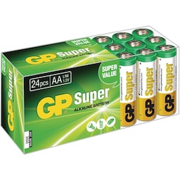 Alkaline Batteri Aa 1.5 V Super 24-Boks