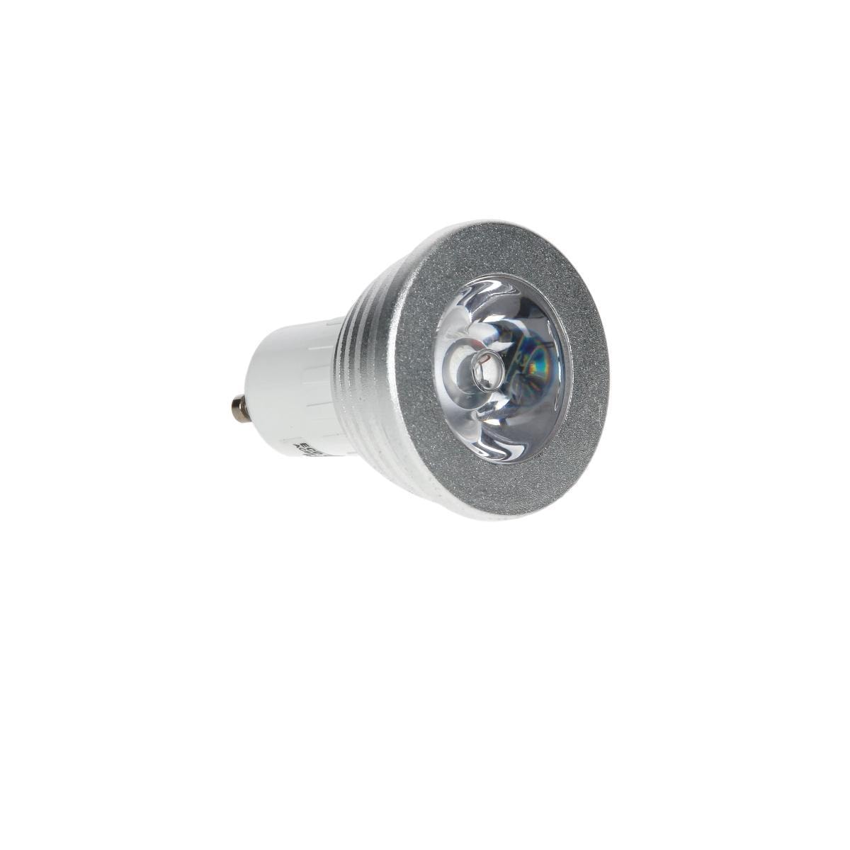 3W GU10 RGB LED Spot pære spotlight farveskift lampe belysning lampe |  Elgiganten