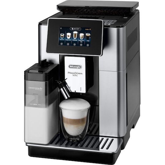 Delonghi PrimaDonna Soul ECAM610.55.SB fuldautomatiske kaffemaskine |  Elgiganten