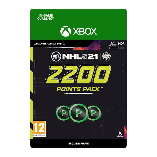 NHL 21 HUT 2200 Ultimate Team Points - Xone