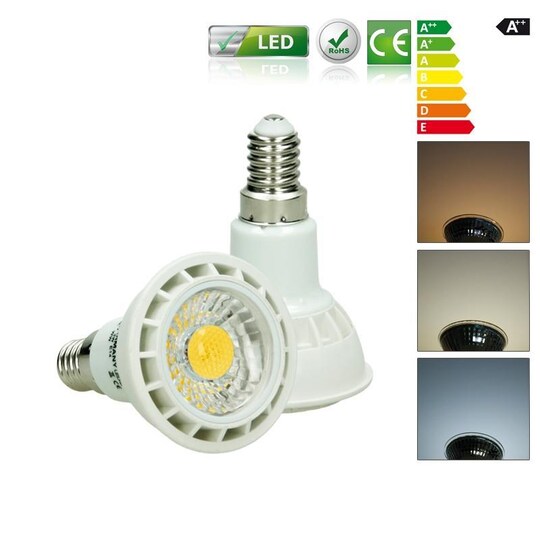 ECD Germany 4-pak 3W E14 LED spot pære lys COB erstattet 25W halogenlampe  210 | Elgiganten