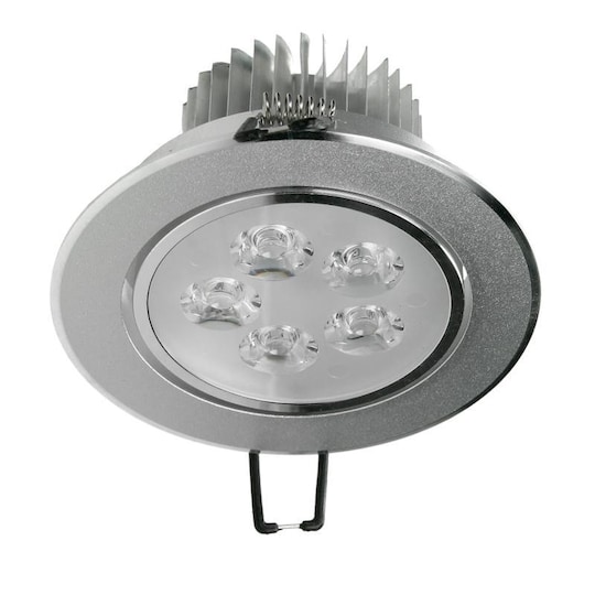 ECD Germany 5-pk LED-forsænket spotlight 5W 230V - rund Ø10,5cm - 342 lumen  - | Elgiganten
