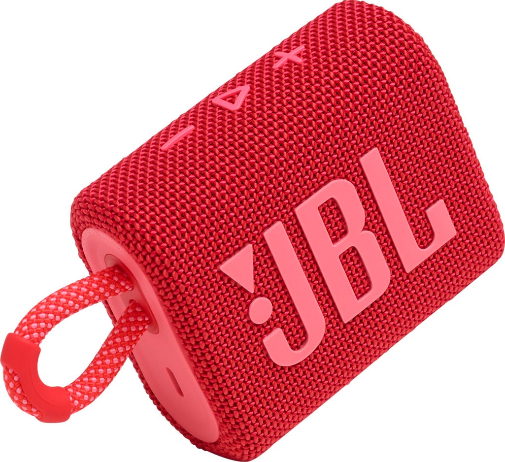 JBL GO 3 bærbar trådløs højttaler (rød) | Elgiganten