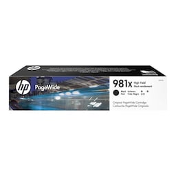 HP blækpatron 981X High Yield Original PageWide Sort