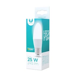 LED-pære E27 C37 3W 230V 4500K 245 lm