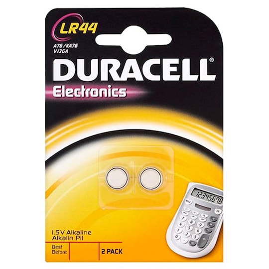Duracell batteri LR44 - 2 stk | Elgiganten