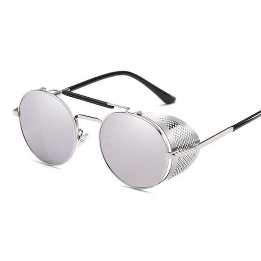 Retro Solbriller med UV-beskyttelse - Sølvfarvede | Elgiganten