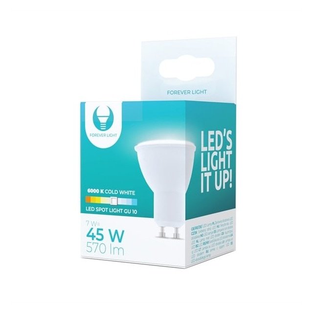 LED-pære GU10 7W 230V 6000K 570 lm