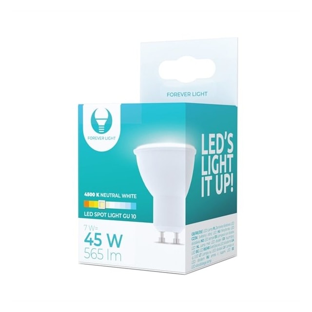 LED-pære GU10 7W 230V 4500K 565 lm