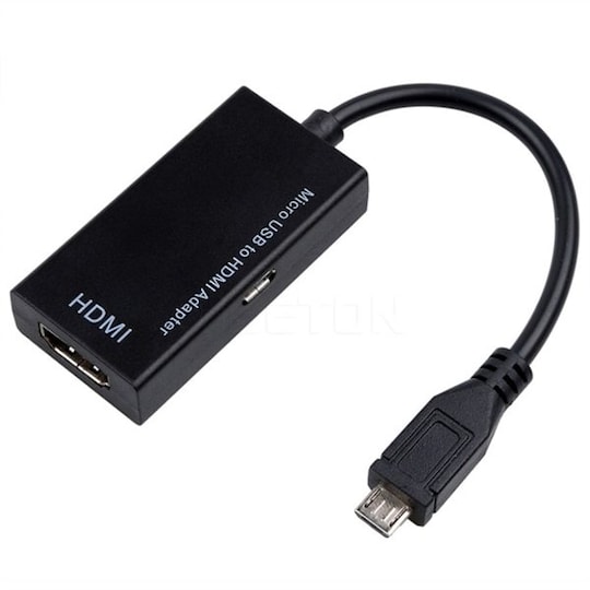 Micro-USB HDMI Adapter MHL HDTV Samsung / Sony / Huawei | Elgiganten