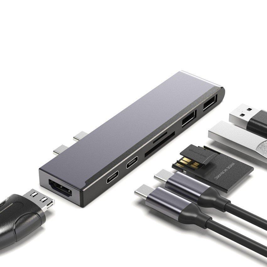Beskatning betale Intuition USB-C dockingstation 2 USB, 4K HDMI, USB-C PD, SD/TF kort | Elgiganten