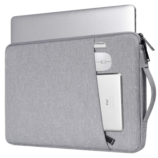 Laptop-etui 13,3 tommer lærred - grå | Elgiganten