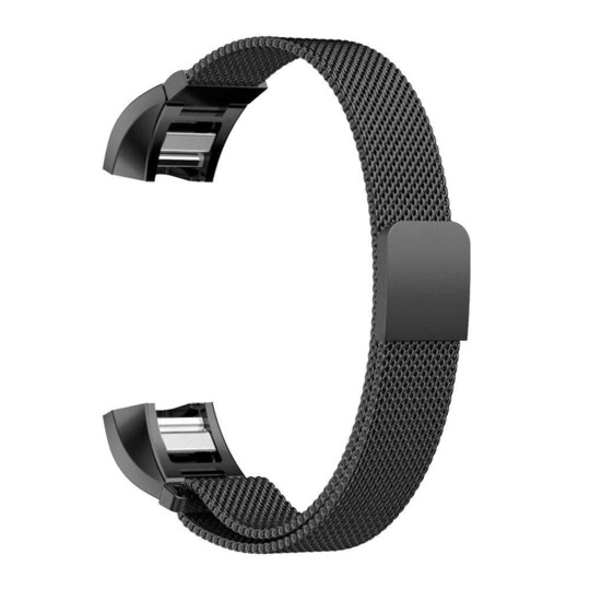 Fitbit Alta / HR armbånd - Milanese Loop - Sort - L | Elgiganten