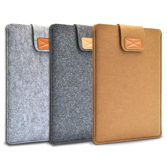 Laptop taske tommer Macbook / Pro 13 Uld filt grå Grå Elgiganten