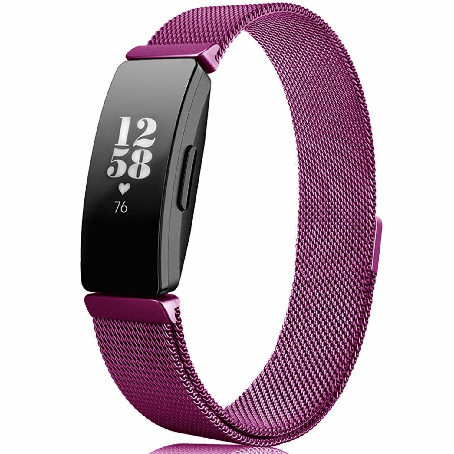 Fitbit Inspire / Inspire HR Armbånd Milanese Loop Dark Purple (S) |  Elgiganten