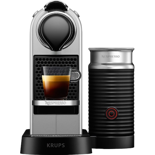 NESPRESSO® CitiZ&milk kaffemaskine fra Krups, Silver | Elgiganten