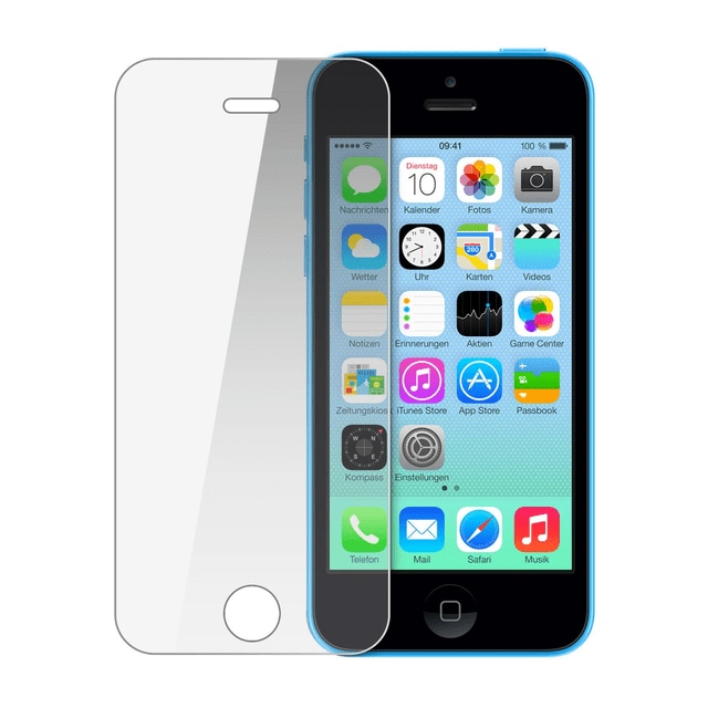 2-PAK SKALO iPhone 5C Hærdet Glas Skærmbeskyttelse