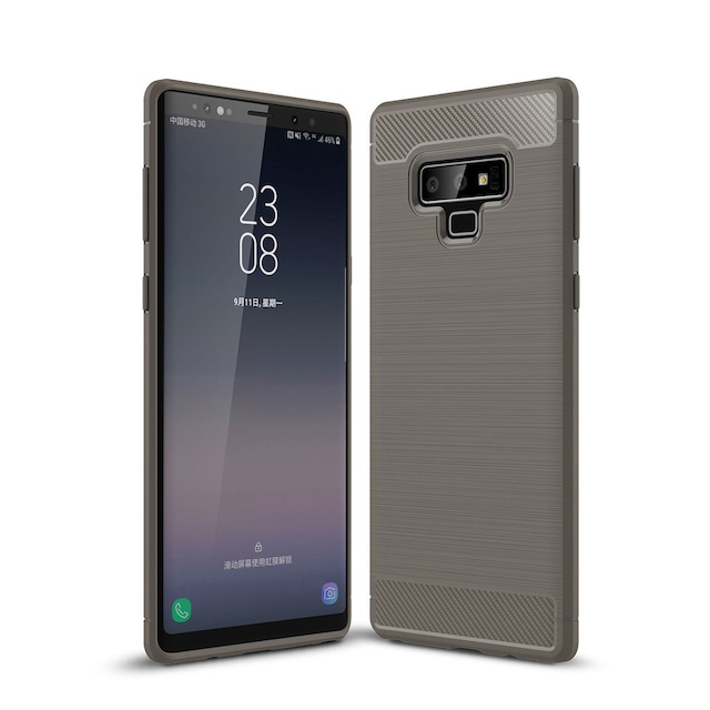 SKALO Samsung Note 9 Armor Carbon Stødsikker TPU-cover - Grå