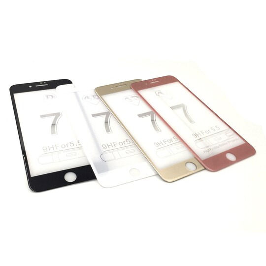 SKALO iPhone 7/8 Plus FULL-FIT Hærdet Glas Skærmbeskyttelse - Sort |  Elgiganten