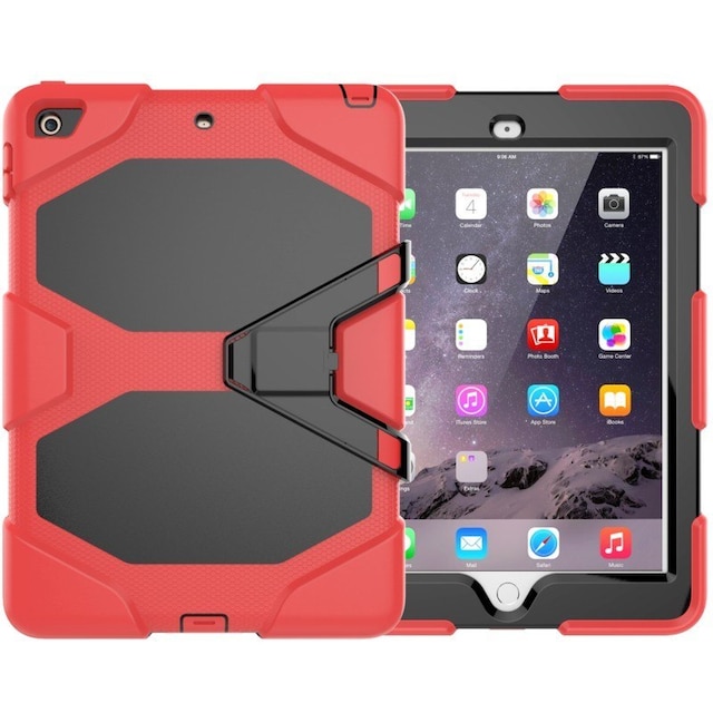 SKALO iPad 9.7 (2018) Extra Shockproof Armor Shockproof Cover - Rød