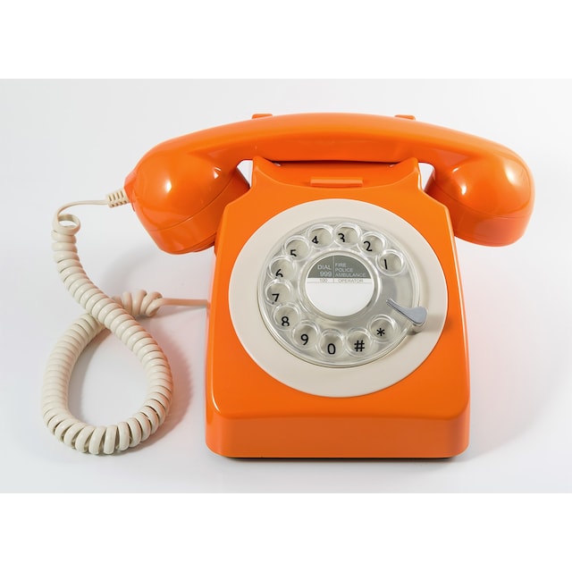 GPO 746 Retro Drejeskivetelefon - Orange